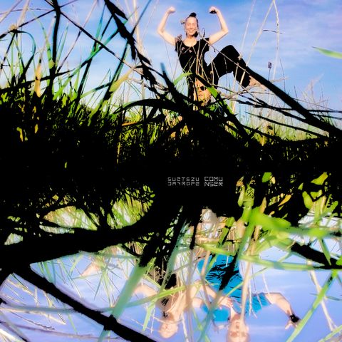 Suetszu and jayrope hopping around surrounded by high gras